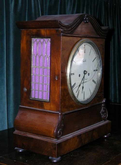 fig 1. 19th Cent Repeating Fusee Bracket Clock