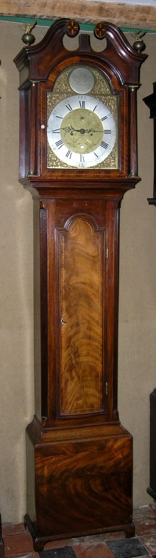 18th Cent Mahogany Longcase Clock