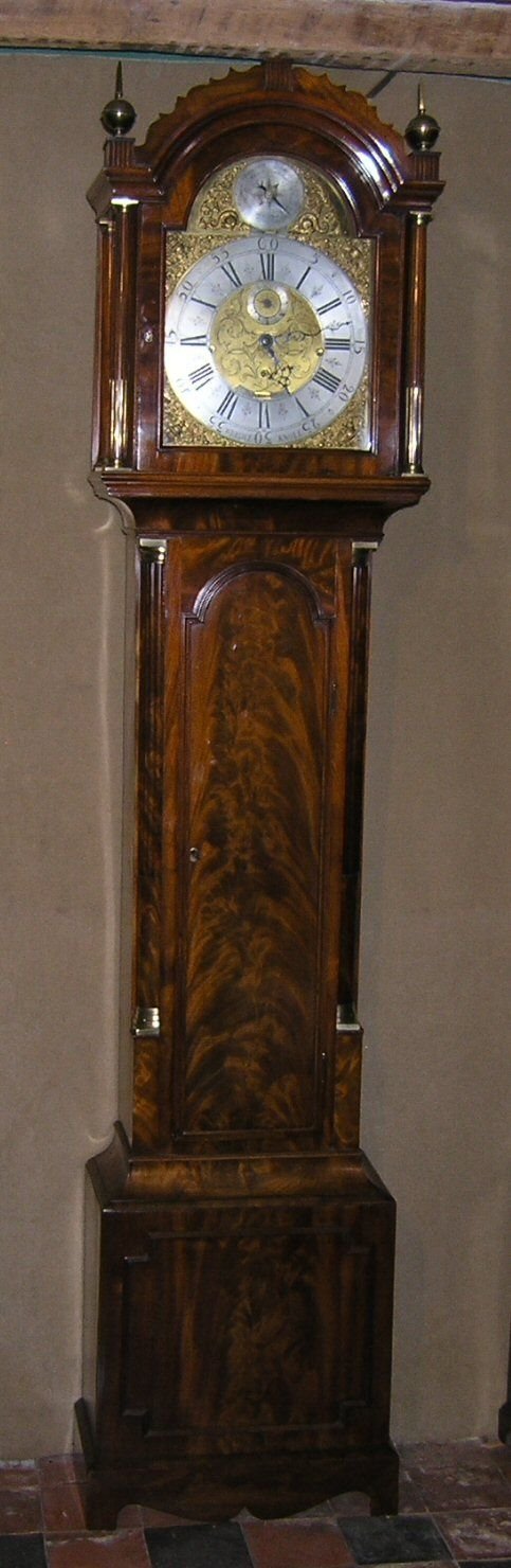 Antique Mahogany 3 Train Musical Longcase Clock