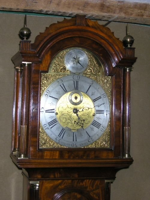 fig 1. Antique Mahogany 3 Train Musical longcase Clock