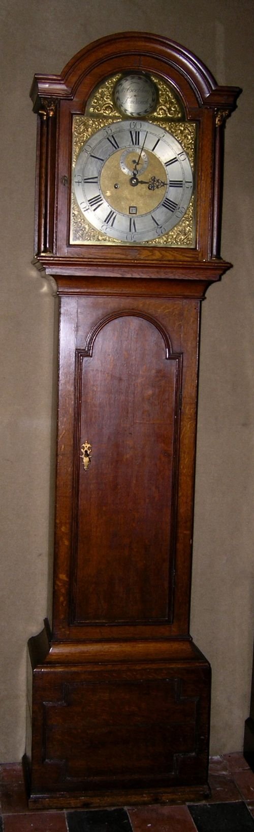 Antique 18th Cent Oak 8 Day Longcase Clock
