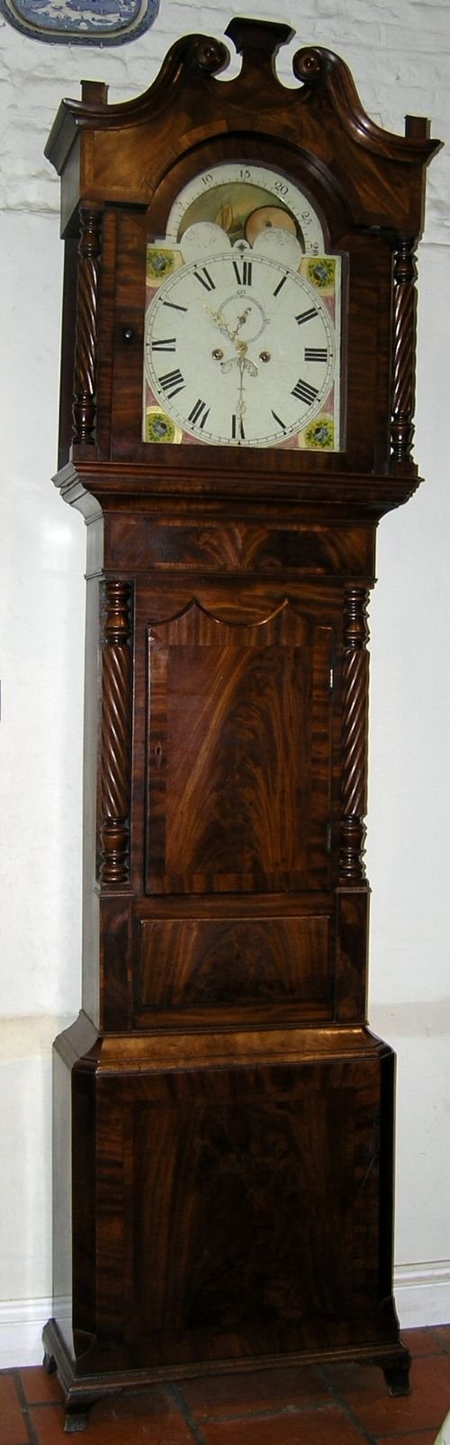 Impressive Antique Mahogany Longcase Clock