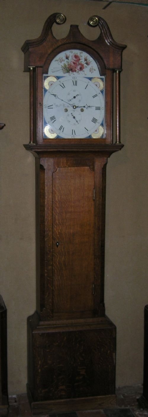 Early 19th Cent Oak 8 Day Longcase Clock