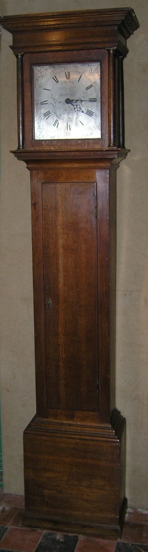 Nice Original 18th Cent Oak Longcase Clock