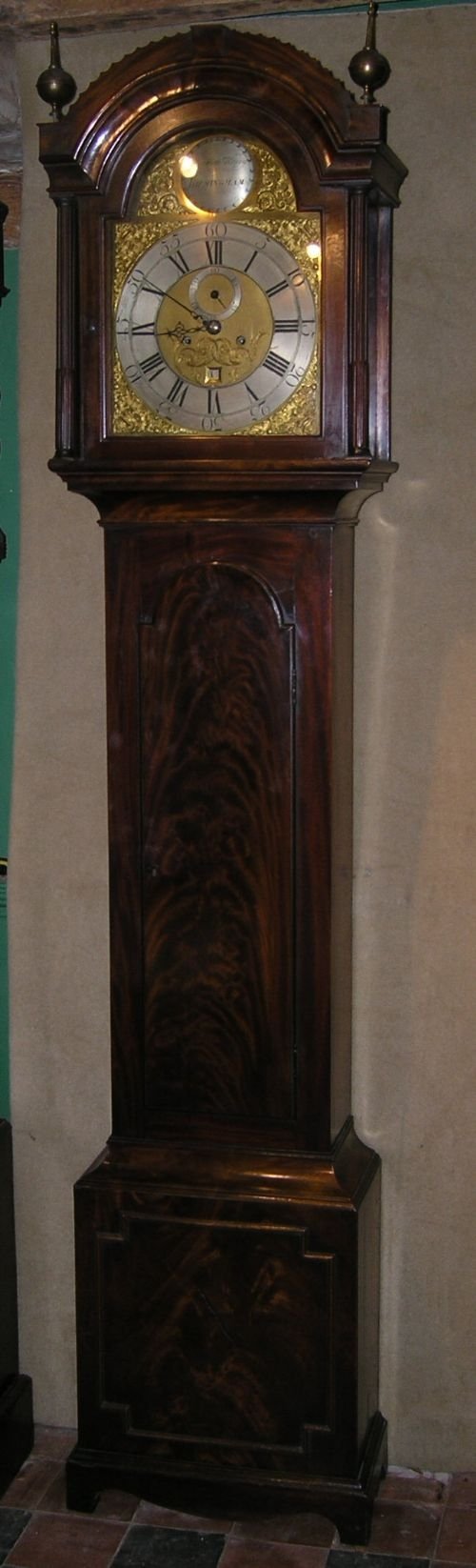 Superb 18th Cent Mahogany Longcase Clock