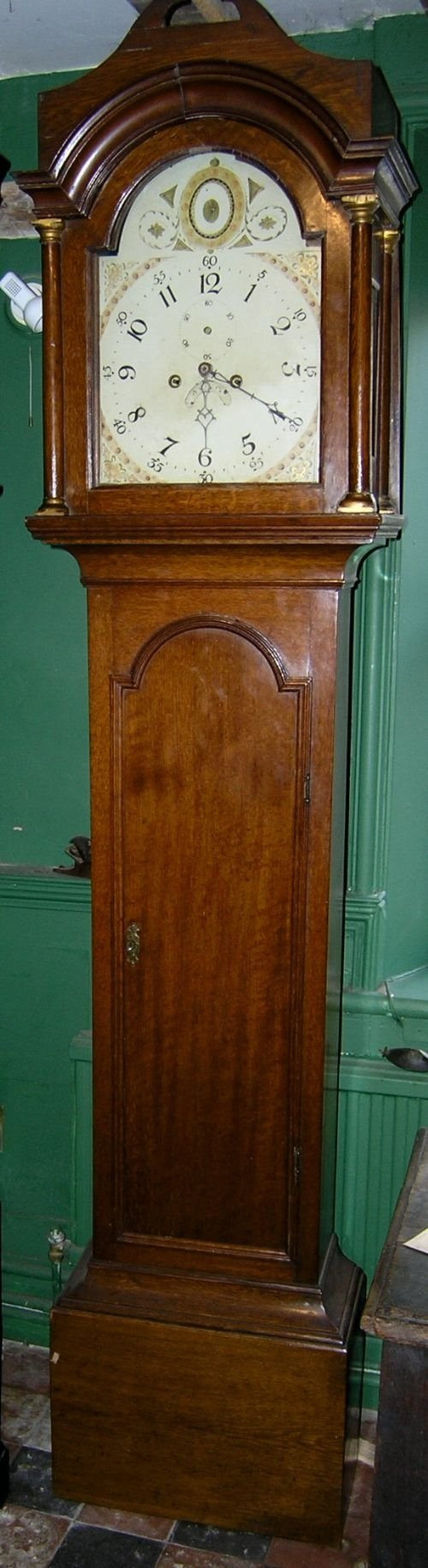 18th Cent Oak Longcase Clock