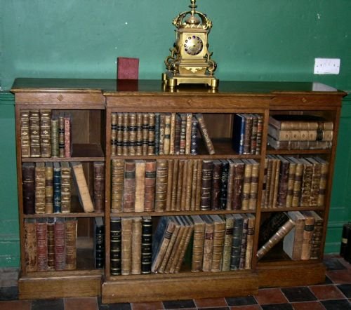 Victorian Oak Open Bookcase