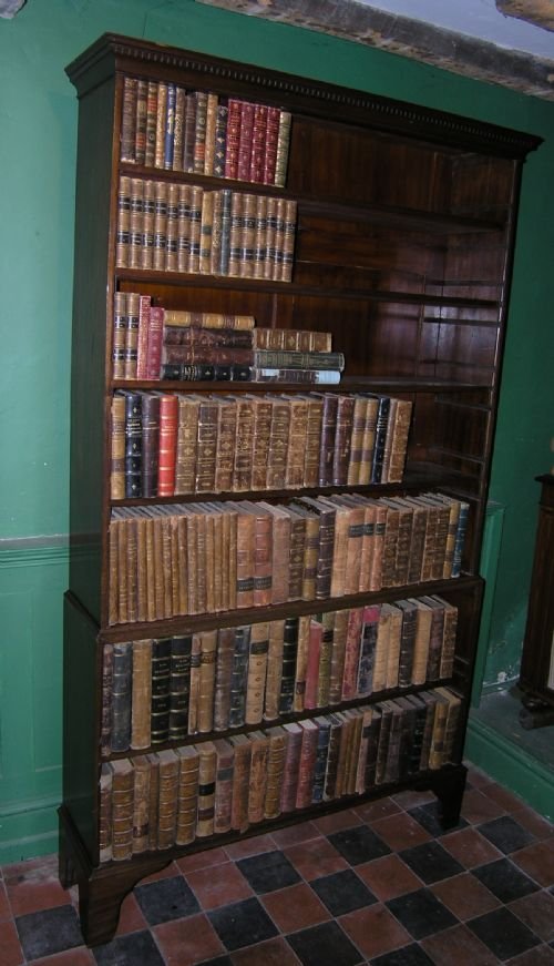 19th Cent Mahogany Open Bookcase