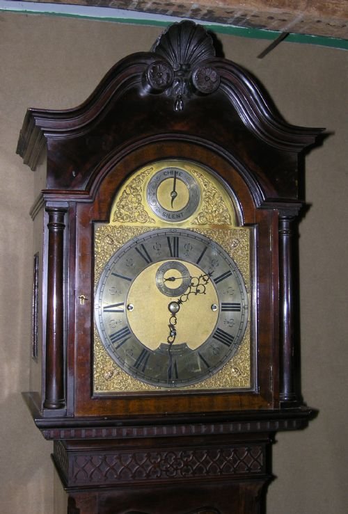 Small 19th Cent Quarter Chiming Longcase Clock