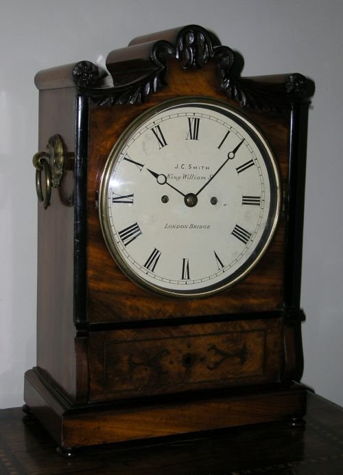 Wm IV Mahogany Fusee Bracket Clock