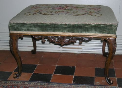Walnut Centre Stool