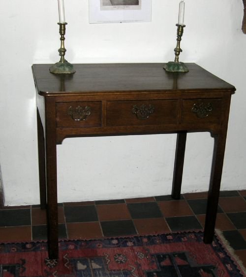 Georgian Oak Lowboy or Side Table