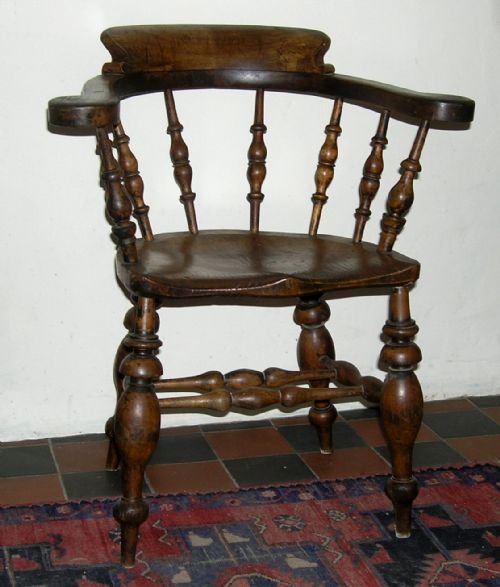 Smokers Bow Windsor Arm Chair