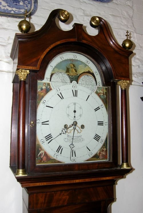 Geo III Moon Dial Longcase Clock