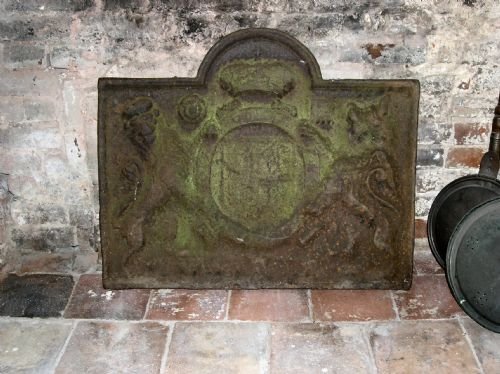 Antique Cast Iron Fire Back