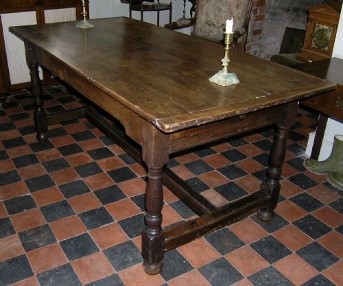 18th Cent Oak Farmhouse Table