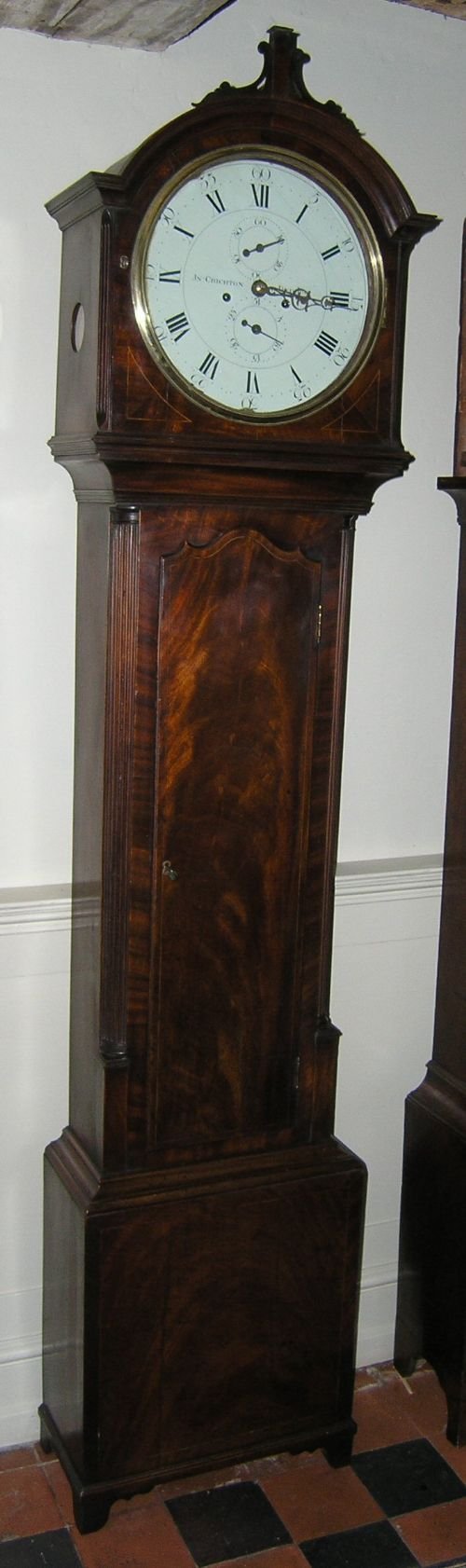 fig 1. Good George III Mahogany Longcase Clock