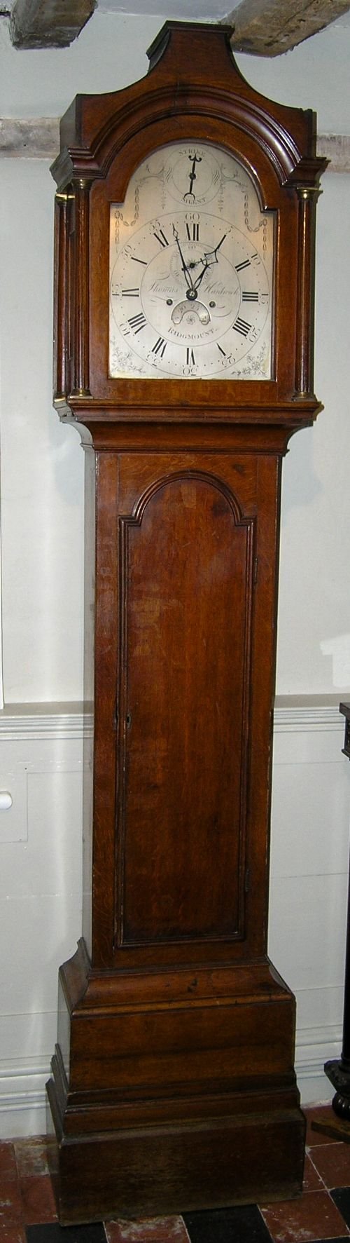18th Cent Oak Longcase Clock