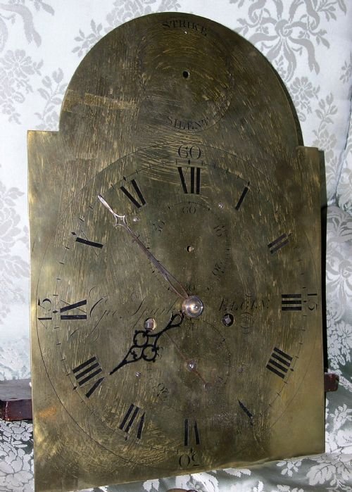 18th Cent 8 Day Longcase Clock Dial & Movement