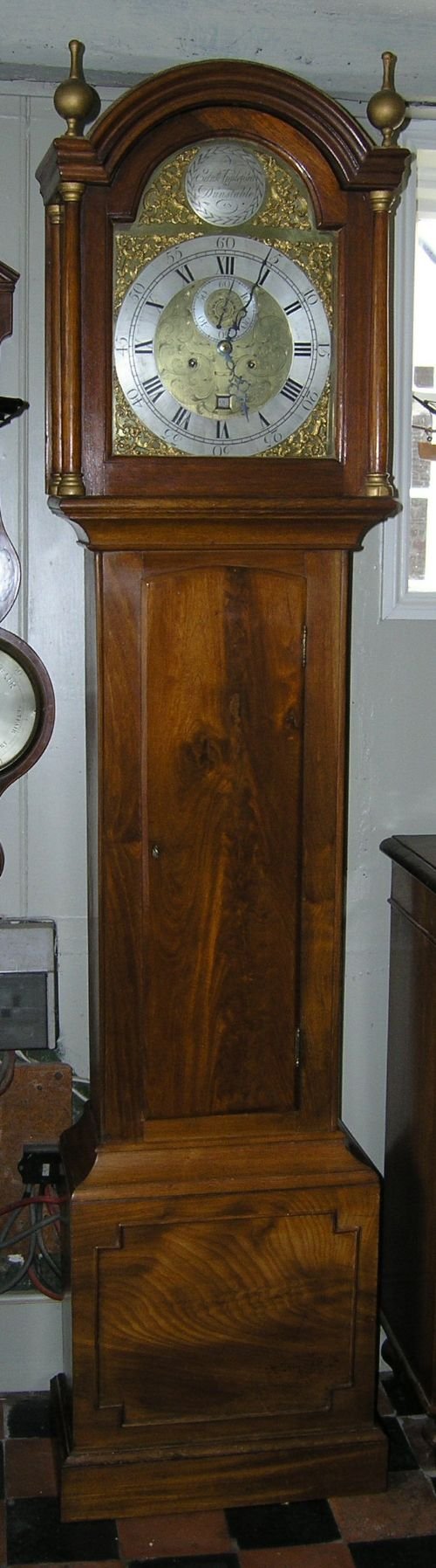 Small 18th Cent Mahogany Longcase Clock