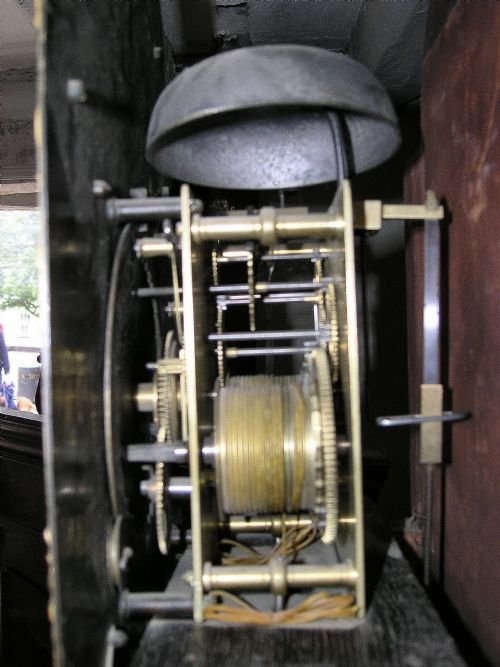 fig 2. Small 18th Cent Mahogany Longcase Clock