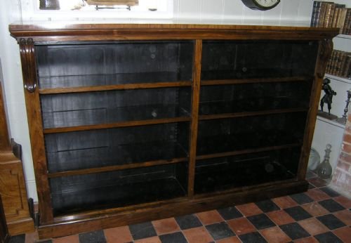 Early 19th Cent Rosewood Open Bookcase
