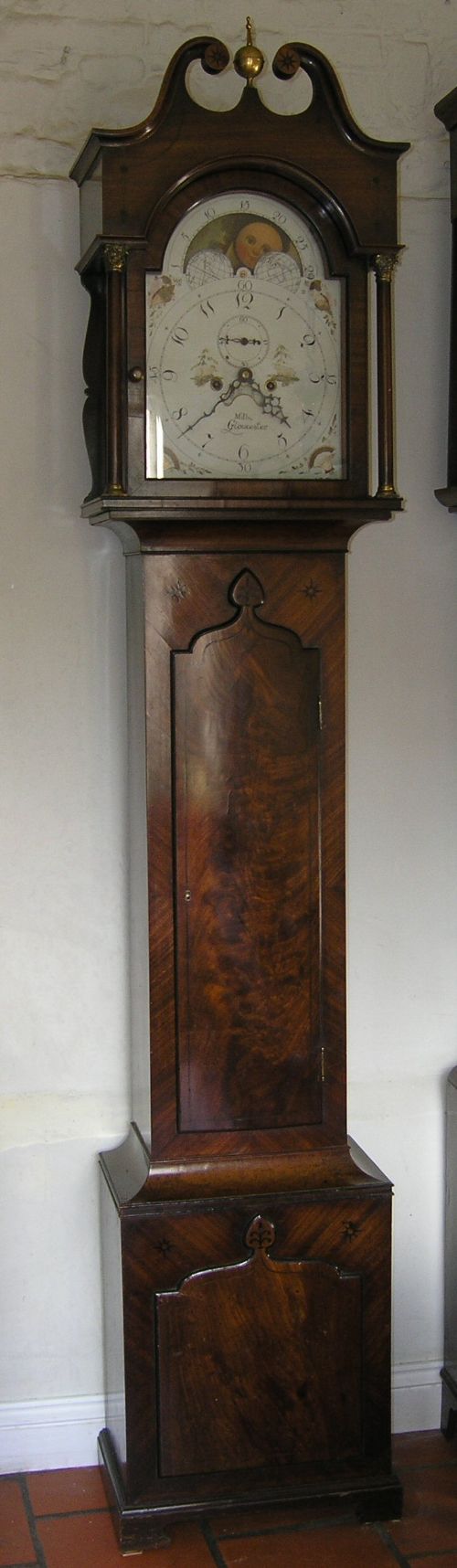 Exceptional Early 19th Cent Mahogany Longcase Clock