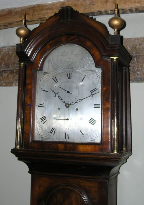fig 1. Superb 8 Day Mahogany Longcase Clock