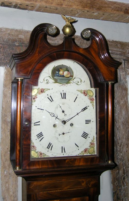 fig 1. Mahogany 8 Day Longcase Clock