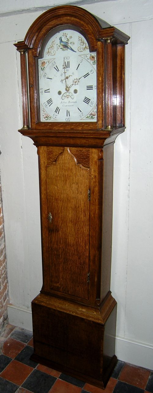 Small Oak 8 Day Longcase Clock