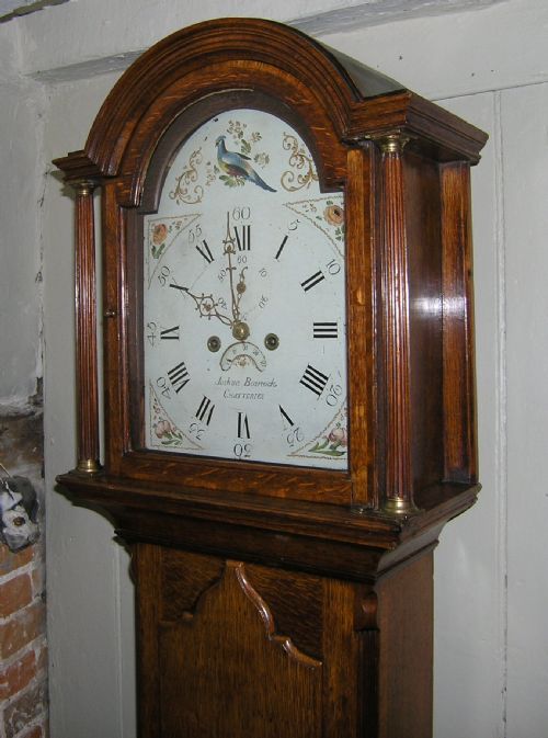 fig 1. Small Oak 8 Day Longcase Clock