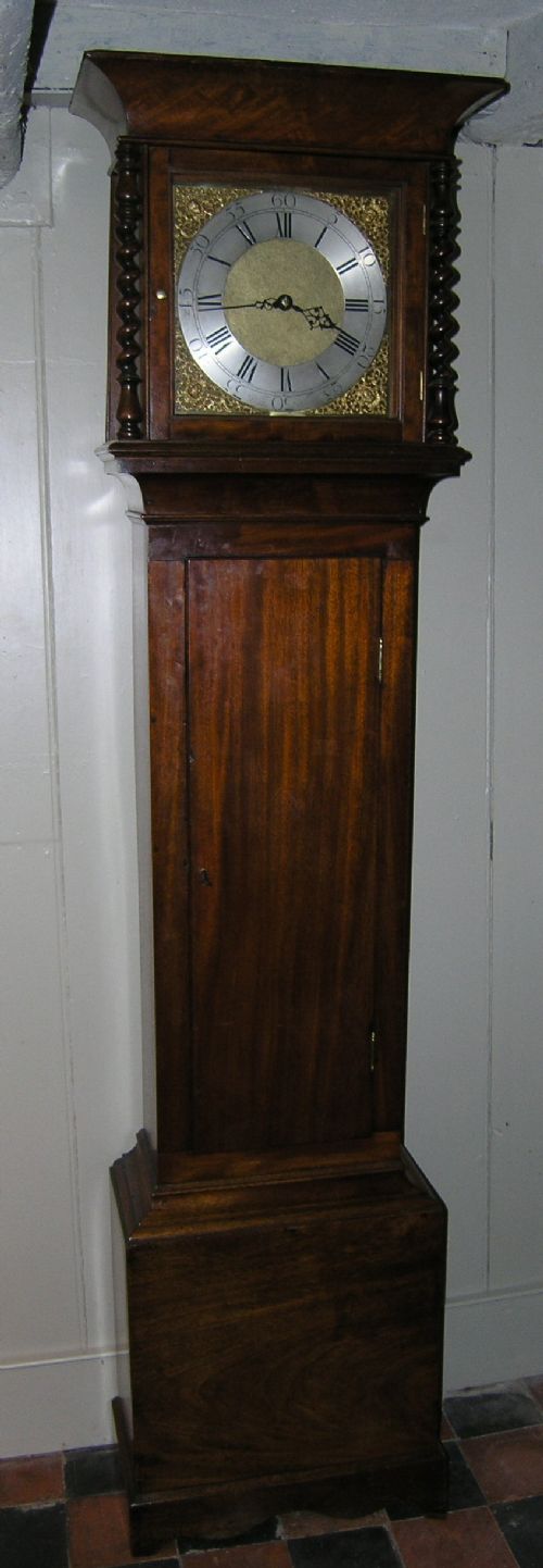 Small Mahogany Longcase Clock