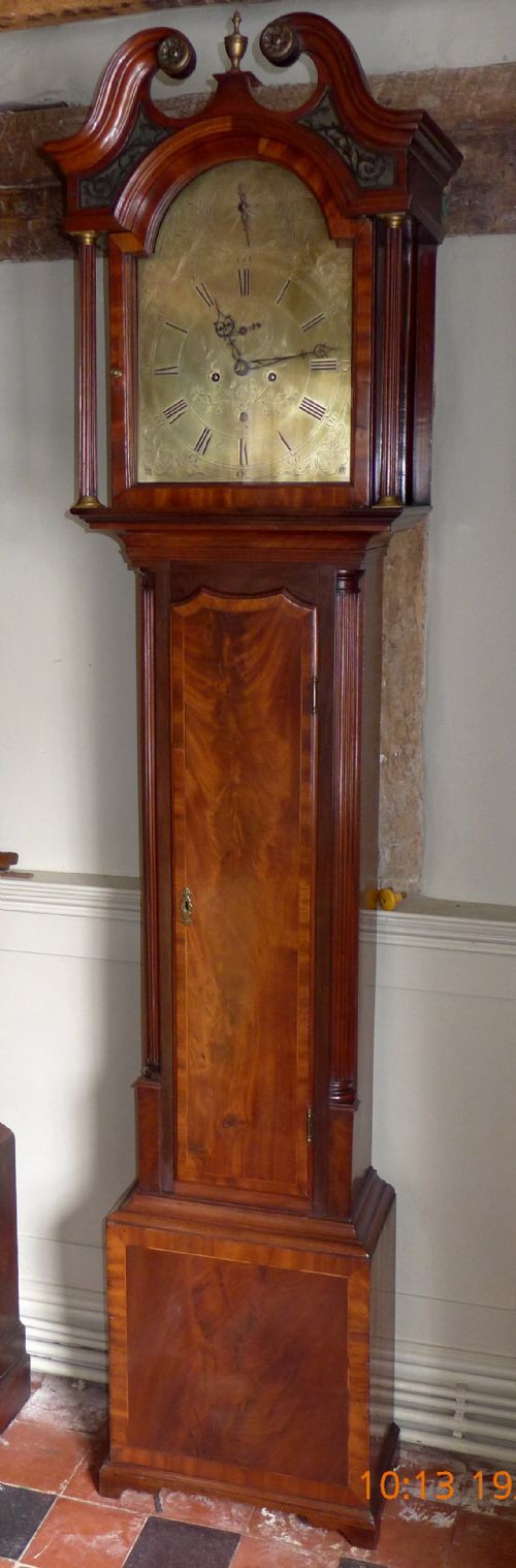 18th Cent Mahogany Longcase Clock