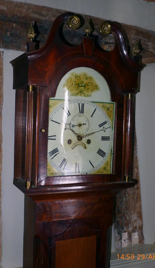 fig 1. 19th Cent 8 Day Longcase Clock