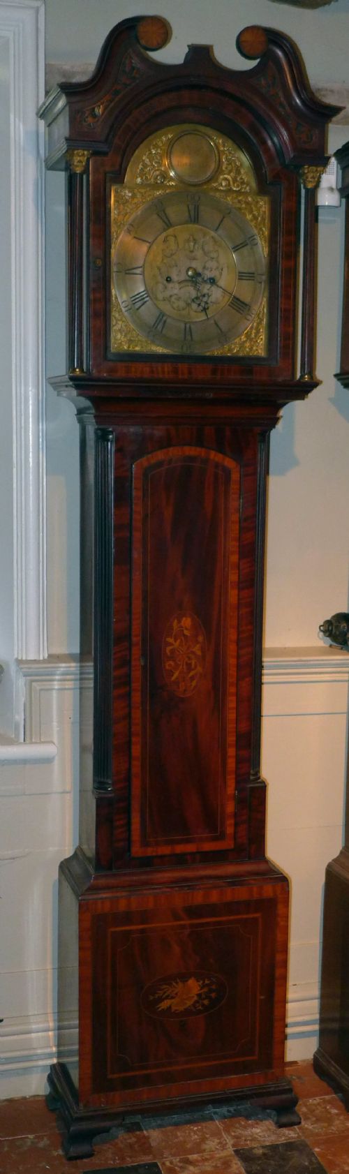 18th Cent Mahogany Longcase Clock