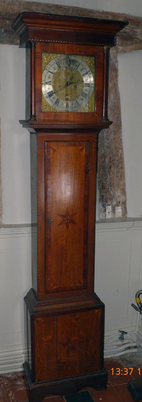 18th Cent 8 Day Oak Longcase Clock