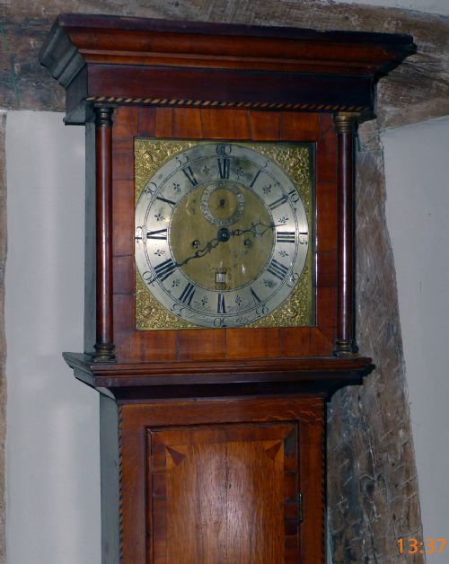 fig 1. 18th Cent 8 Day Oak Longcase Clock