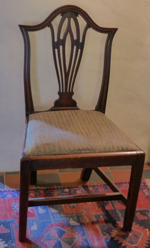 fig 1. Set 4 Geo III Hepplewhite Dinning Chairs