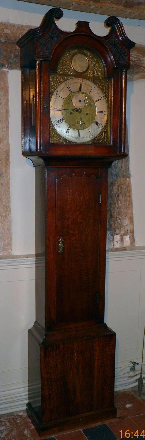 fig 1. Early 19th Cent Scottish Oak Longcase Clock