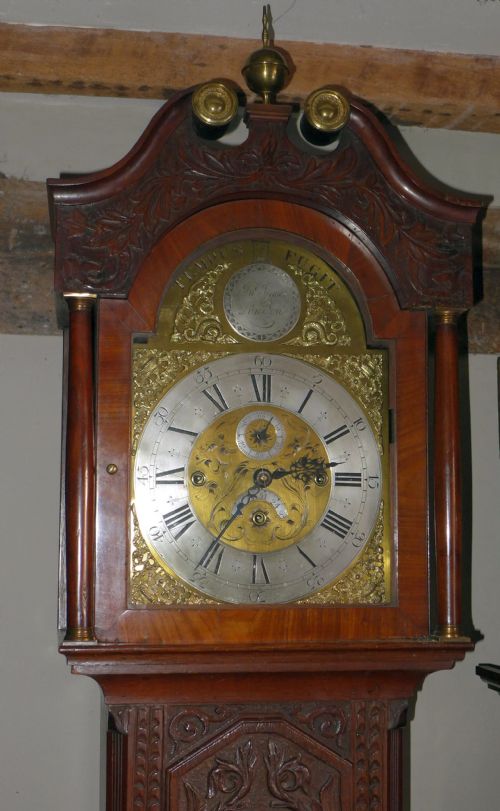fig 1. 19th Cent 3 Train Musical Longcase Clock