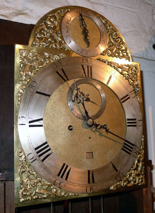 fig 2. Good 18th Cent Lacquer Longcase Clock