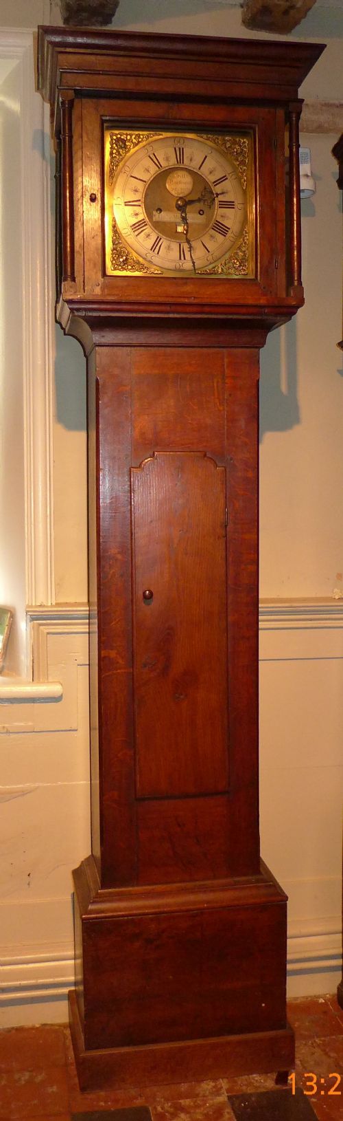 18th Cent Oak 8 Day Longcase Clock