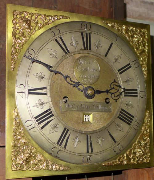 fig 2. 18th Cent Oak 8 Day Longcase Clock