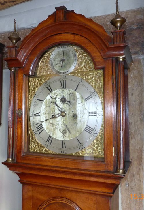 Small 18th Cent Mahogany Longcase Clock
