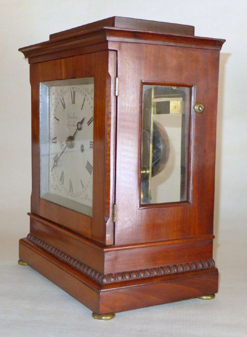 fig 1. Fine 19th Cent Fusee Library Clock
