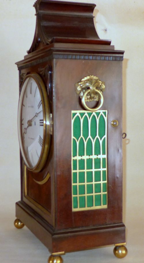 fig 1. Early 19th Cent Mahogany Fusee Bracket Clock