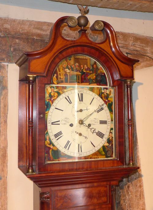 Early 19th Cent Mahogany 8 Day Longcase Clock