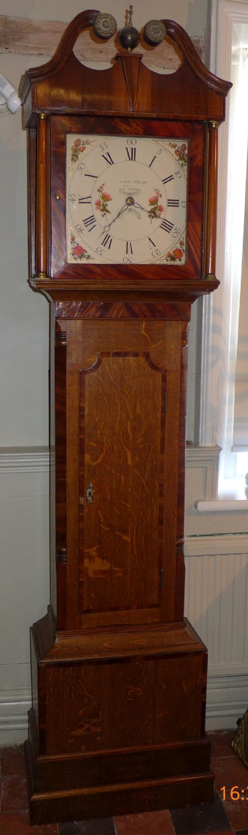 Pretty Little Cottage Longcase Clock