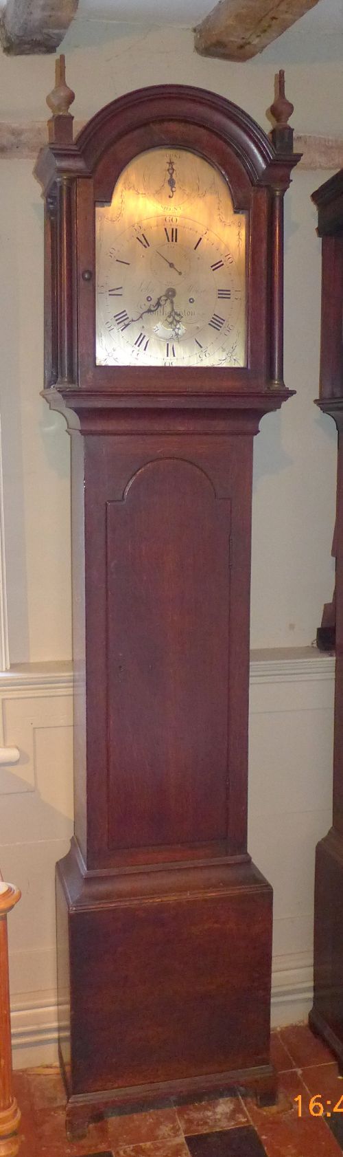 18th Cent 8 Day Oak Longcase Clock