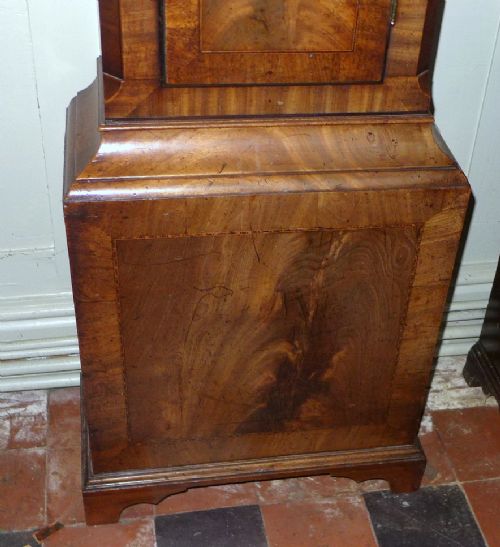 fig 2. Early 19th Cent Mahogany Longcase Clock with Moon Dial